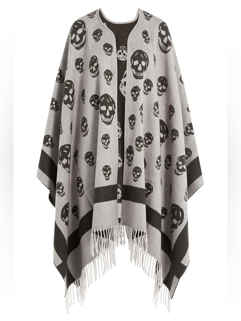 Alexander McQueen Reversible Wool Cape Blanket